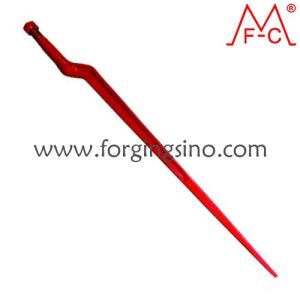 M0406 Forged hay bale spear-cranked H profile